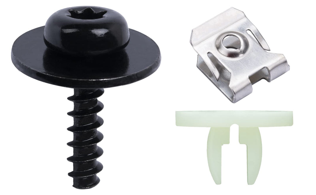 12Sets T30 Engine Splash Shield Guard Undertray Cover Tapping Screws &amp; Grommet Bolt Nut Clip Kit or Ford C-Max Escape Focus Transit Connect Edge F-150 Lincoln MKC &amp; MKX