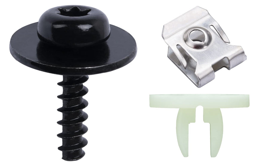 12Sets T30 Engine Splash Shield Guard Undertray Cover Tapping Screws & Grommet Bolt Nut Clip Kit or Ford C-Max Escape Focus Transit Connect Edge F-150 Lincoln MKC & MKX