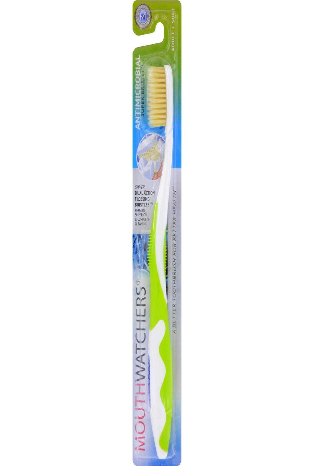 Mouth Watchers Antimicrobial Toothbrush with Flossing B