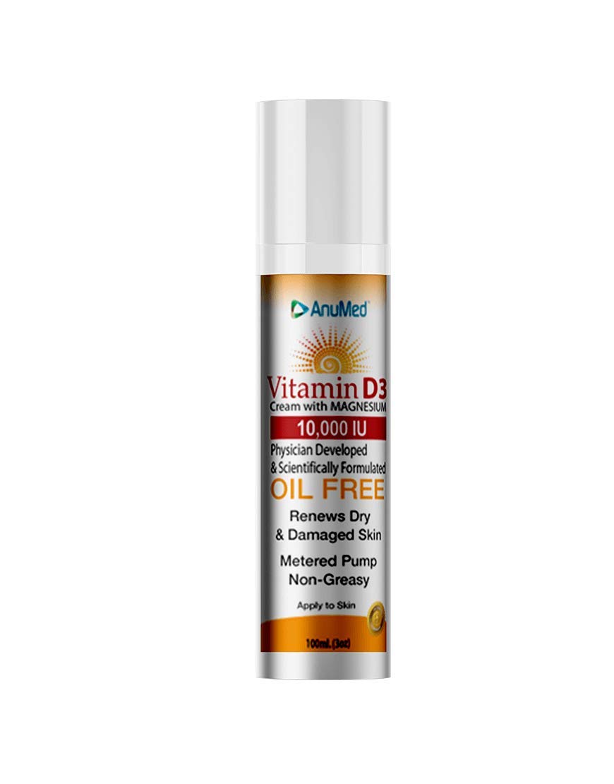 AnuMed International Vitamin D3 Cream Oil Free, 0.02 Po