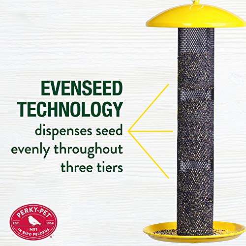 Perky-Pet YSSF00346-2 Straight-Sided Thistle Seed Wire Mesh Tube Finch Bird Feeder