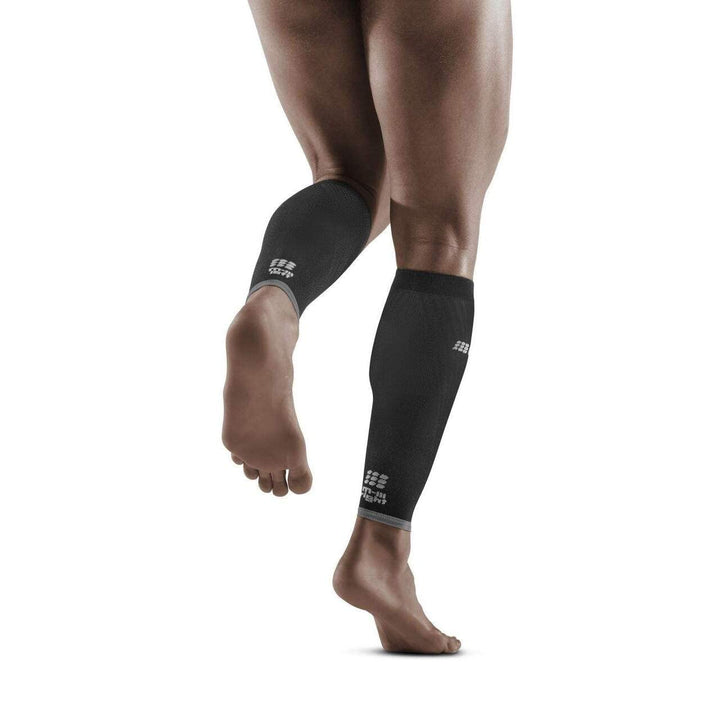 Men&#39;s Ultralight Compression Calf Sleeves Black/Light Grey Size 3