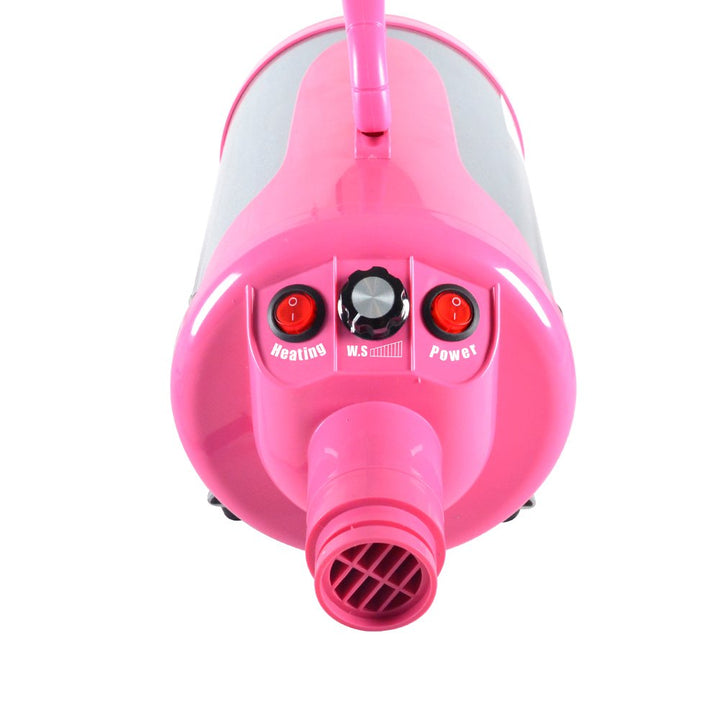Groomer Partner Pet Hair Force Dryer Dog Grooming Blower with Heater (Pink)