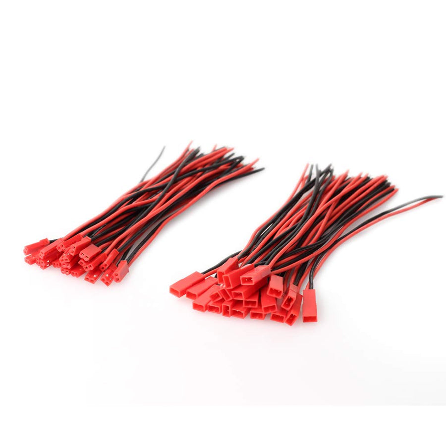 20 Pairs Silicone Battery Connector for JST, 20 AWG 2 Pin Plug Female Male Connectors Wire for RCY JST for RC Toys Battery