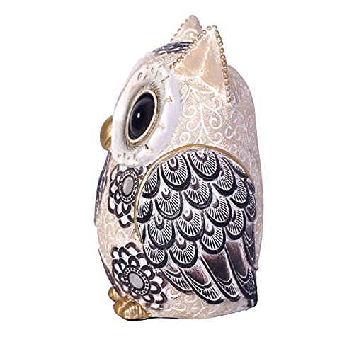 Adorable Owl Figurine,Big Eyes Cute Owl Statue,Shelf Accents for Home Office Decor and Owl Lovers