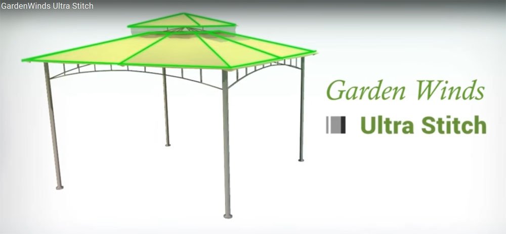 Replacement Canopy for The Garden Treasures Geo Gazebo - Standard 350 - Beige