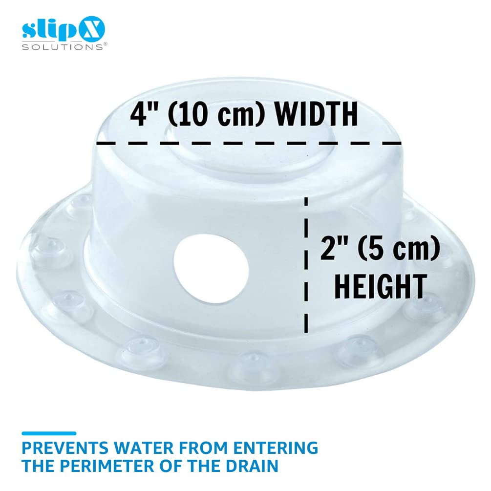 Bottomless Bath | Overflow Drain Cover for Tub | Best Gifts for Mom, Spa &amp; Bath Accessories | Drain Block, Water Stopper Plug | Bath Essentials for Women | 4 Diameter, Clear