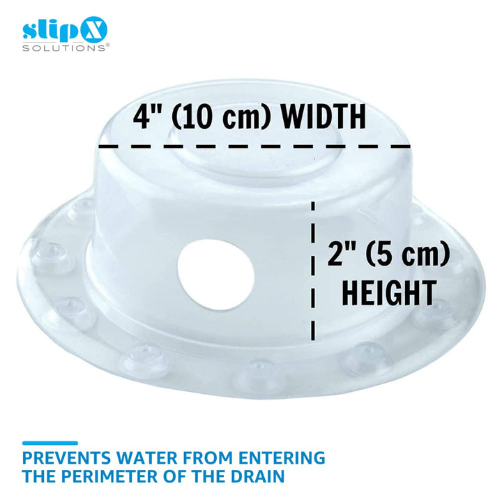 Bottomless Bath | Overflow Drain Cover for Tub | Best Gifts for Mom, Spa &amp; Bath Accessories | Drain Block, Water Stopper Plug | Bath Essentials for Women | 4 Diameter, Clear