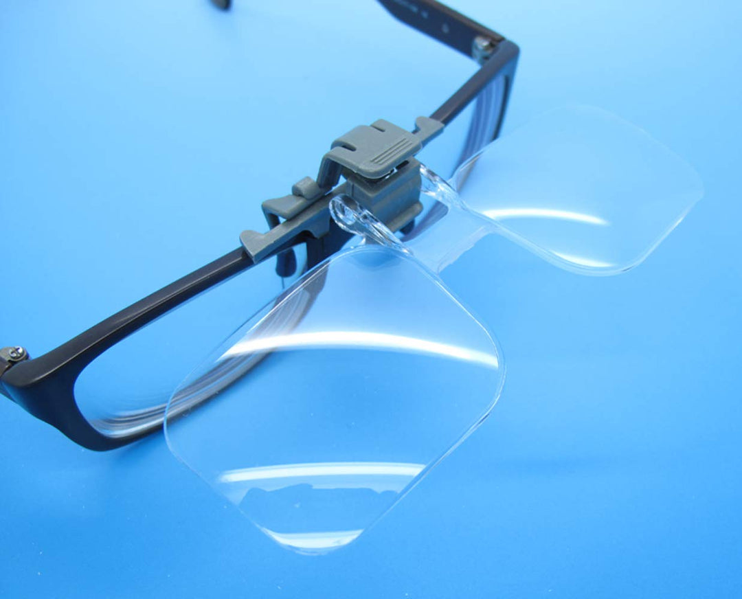 KIKAR Clip n Flip Magnifying Glass 2x Power +4.00 Diopt
