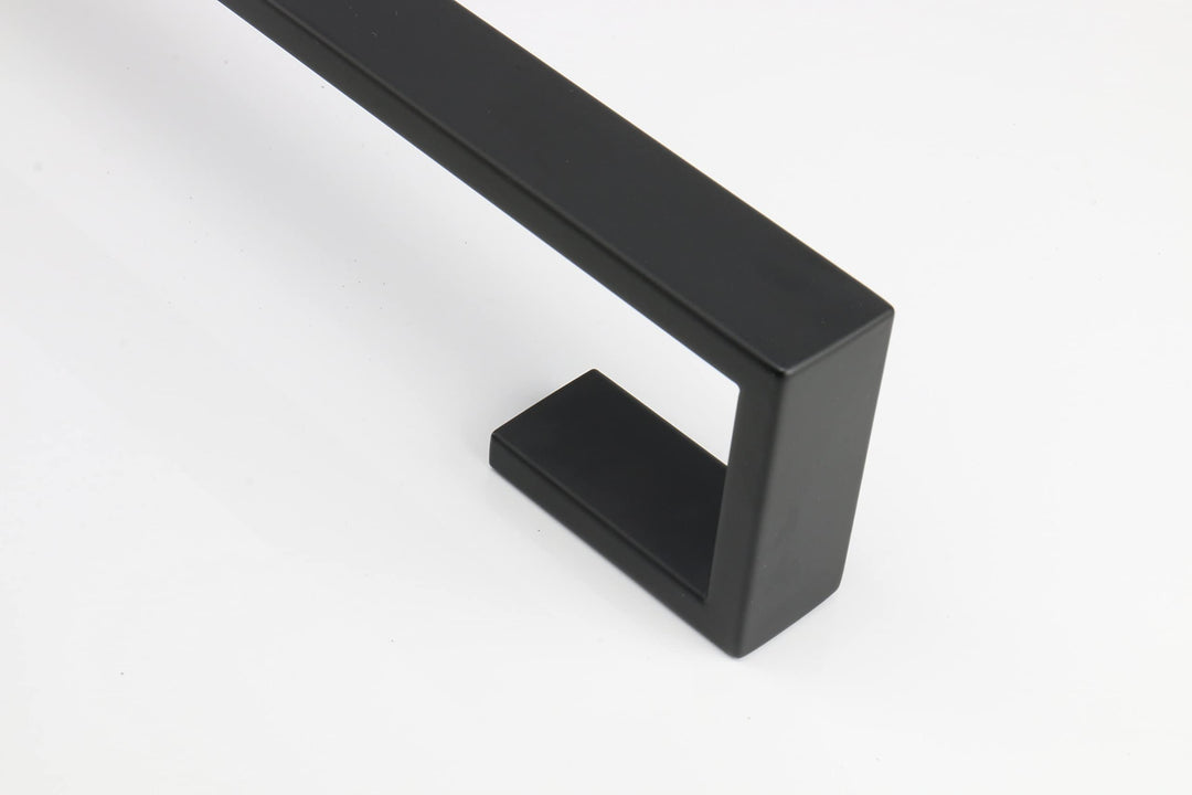 Bath Towel Rack - Square Base Thicken SUS304 Stainless Steel Towel Bar for Bathroom, Bathroom Bar Accessories Towel Rod Heavy Duty Wall Mounted Towel Holder (Matte Black, 20 Inch)