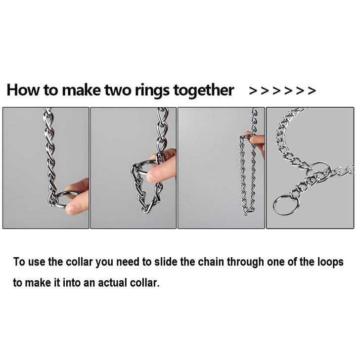 Chain Dog Training Choke Collar, 16 in, 2.0 mm