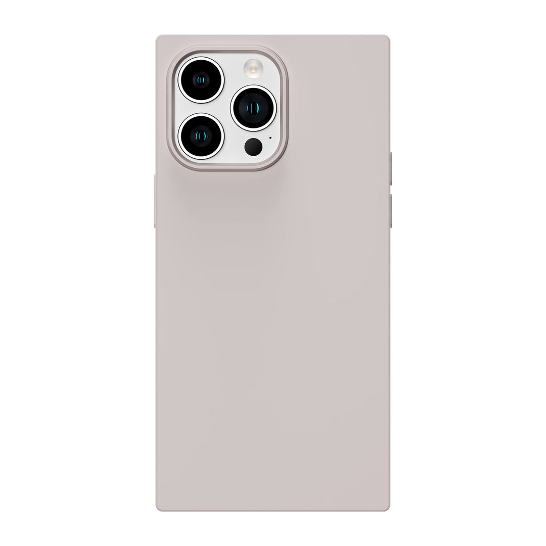 COCOMII - Rectangle Case Compatible with iPhone 13 Pro Max - Silicone Protective Phone Case for Women, Aesthetic Rectangle Edges, Matte, Microfiber Lining, Shockproof Scratch Resistant - Antique White