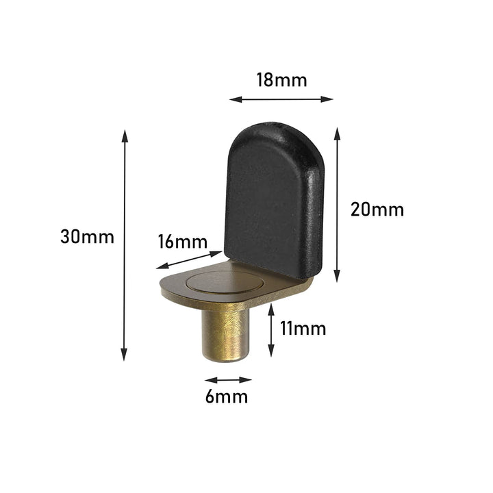 Bronze Shelf pins, Glass Supports Furniture Cabinet Closet Bookcase Shelf Bracket-Style Pegs 30 Pack.