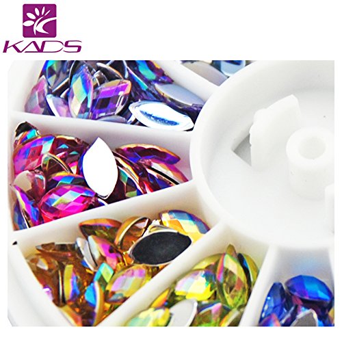 AB 600PCS Nail Art Rhinestones Glitters Acrylic Tips Manicure Decoration for nail rhinestones: Size4