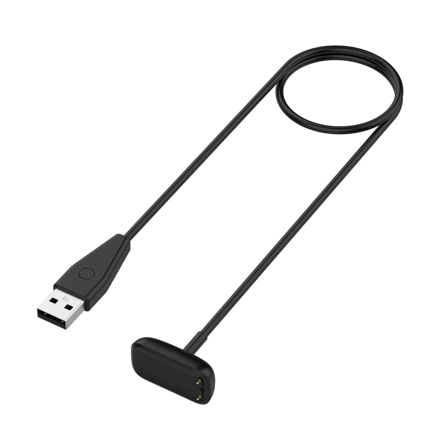 TNP Charger Cable, Charging Cable for Fitbit Luxe/Fitbit Charge 5-3FT Replacement Charger, USB Charging Cord Accessories with Reset Button for Fitbit Fitness Heart Rate Tracker Watch, Black
