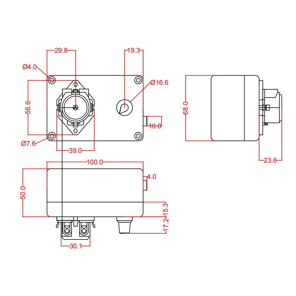 Gikfun 12V Adjustable Peristaltic Dosing Pump Liquid Me