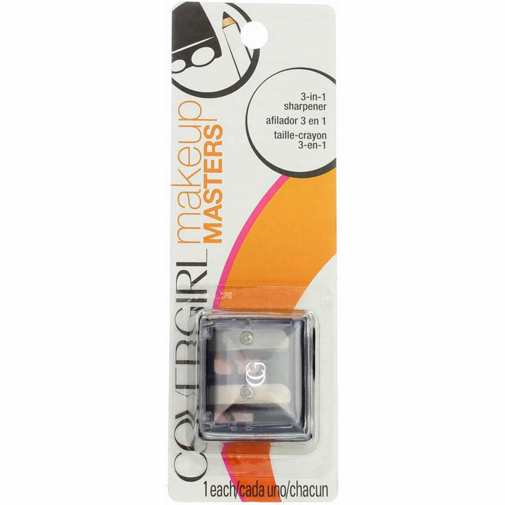 Makeup Masters 3-in-1 Pencil Sharpener, 1 Count