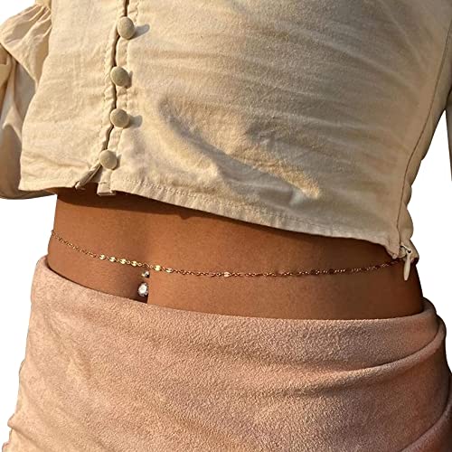 Sexy Waist Chain Simple Bikini Belly Chains Summer Body Chain Beach Body Accessories Jewelry for Women Girls