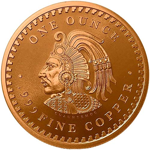 1 oz .999 Pure Copper Round/Challenge Coin (The Aztec Calendar)