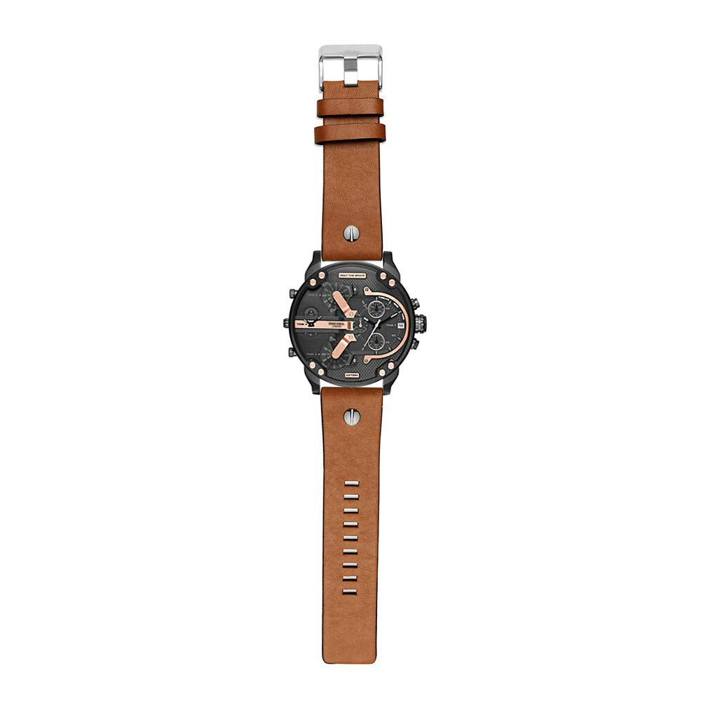 30mm 32mm Calfskin Leather Watch Band Suitable for Men&#39;s Diesel Watches