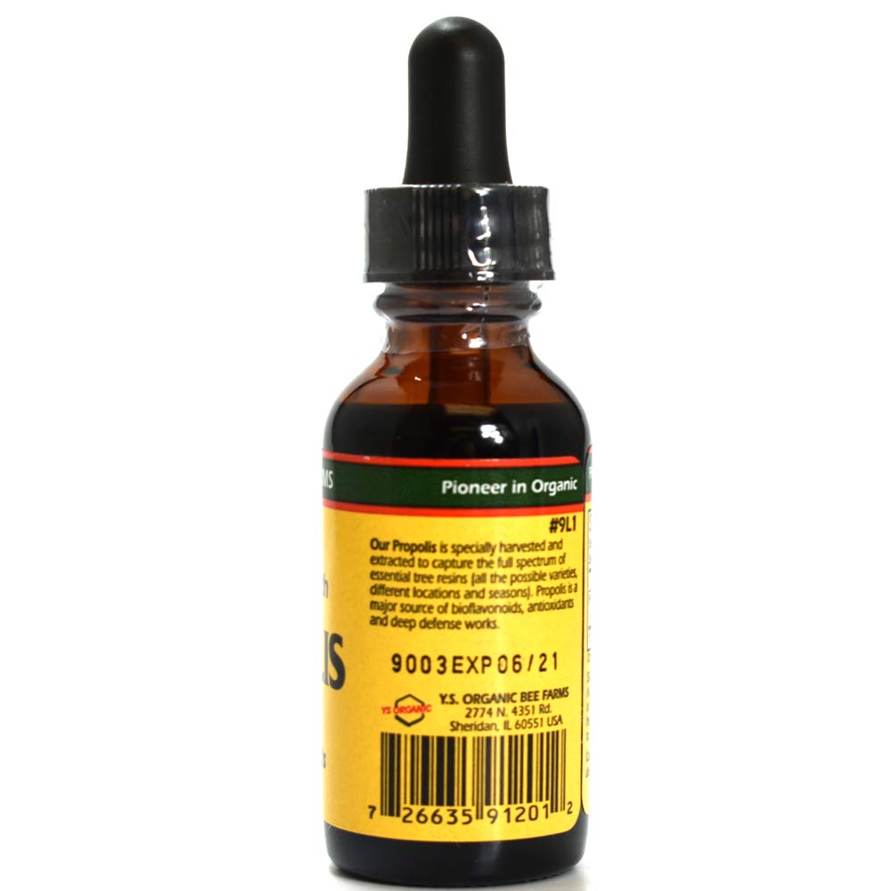 YS BEE FARMS Organic 70% Ultra Strength Propolis, 1 OZ