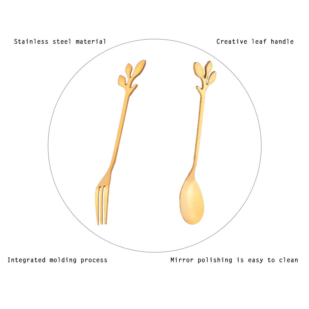 12PackStainless Steel Creative Coffee Spoon Soup Spoons