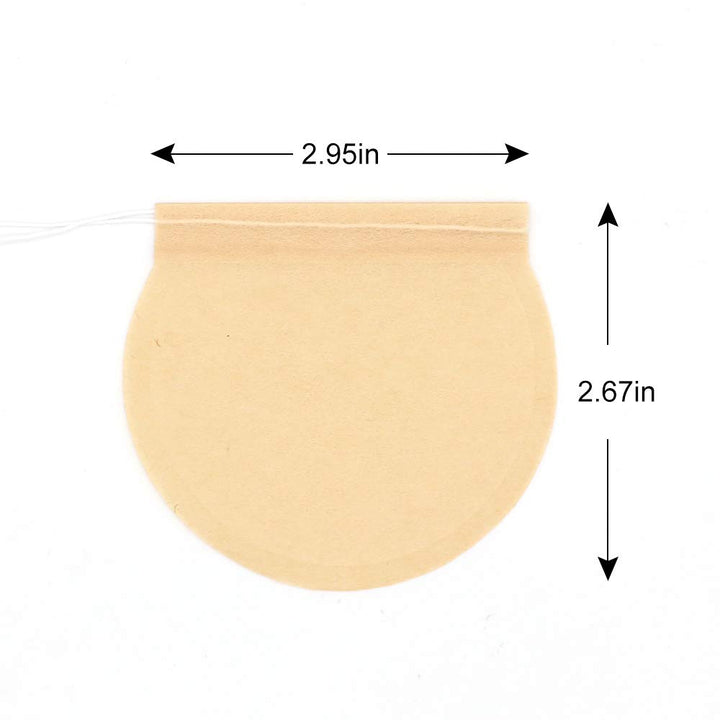 100Pcs Disposable Tea Filter Bags 2.65 x 2.95 Inches Na