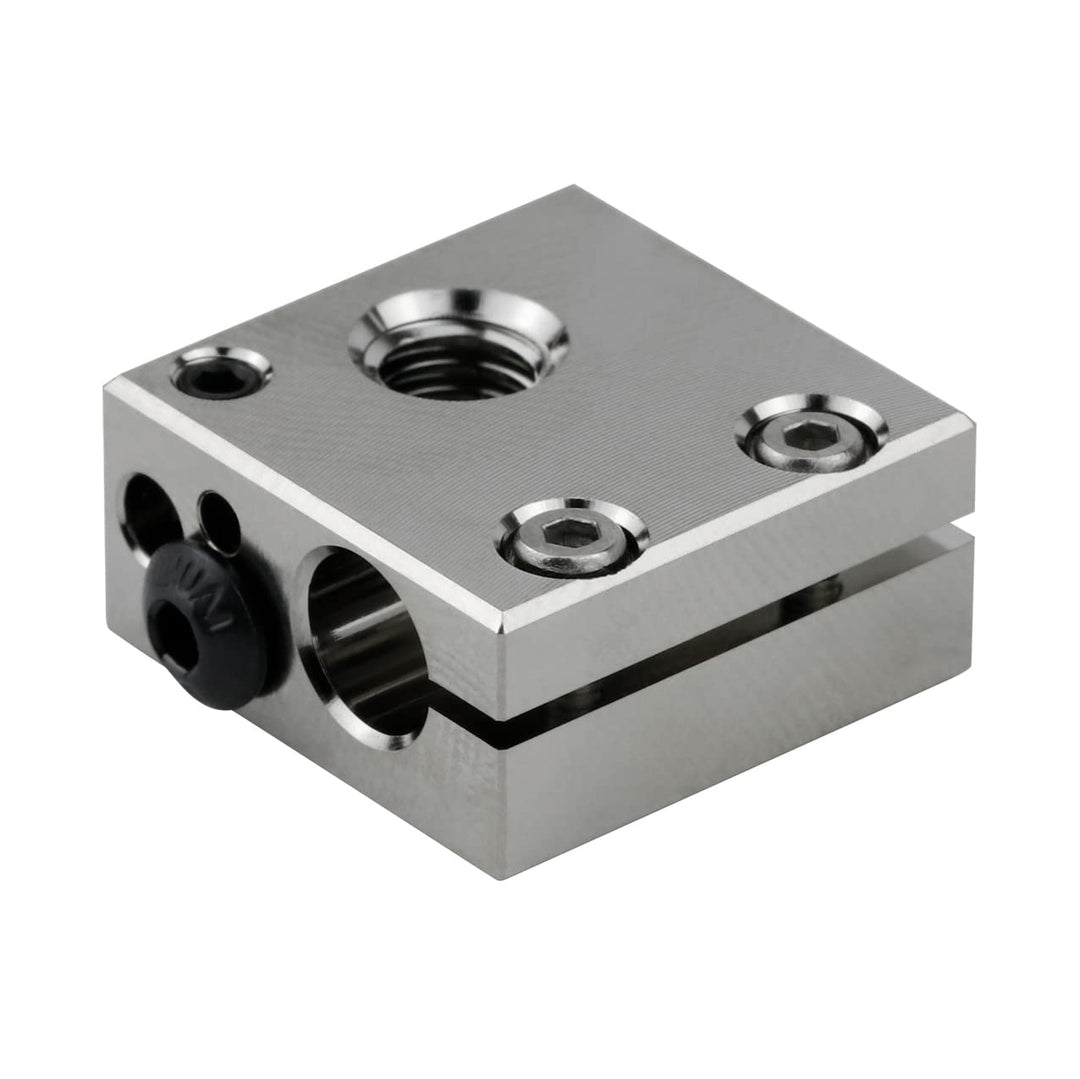 Upgrade High Temperature Nickel Plated Copper Heater Block Compatible with Swiss CR10S PRO CR10 All Metal Hotend Ender 3 V2 Pro Ender5 Plus Parts 3D Printer
