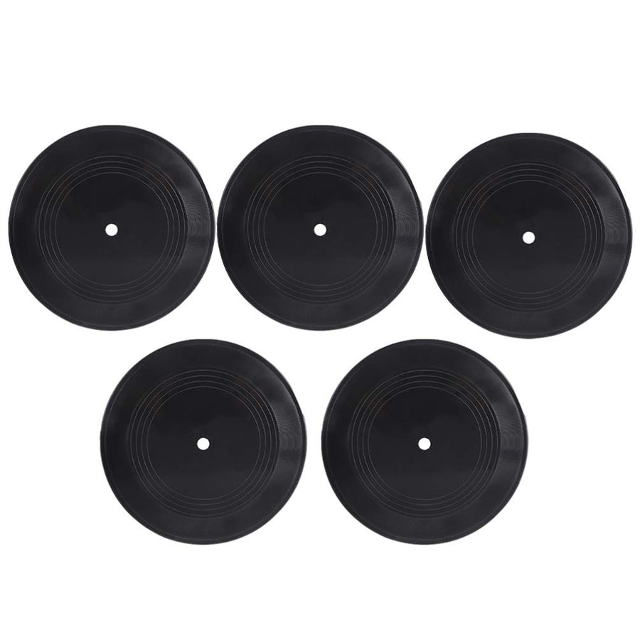 5pcs Blank Vinyl Records Record Cutouts Discs Hip Hop Rock 70s 80s 90s Retro Decor for Home Studio Room Decor DIY Projects Music Party Decorations Wall Aesthetic Decorations