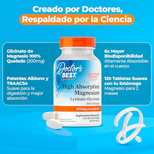 Doctor&#39;s BEST, Magnesium, 120 Tablets