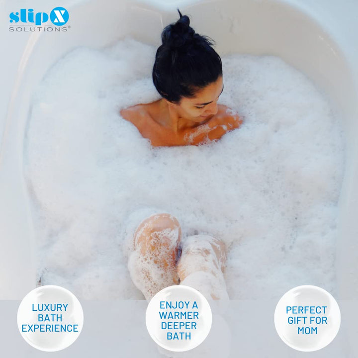 Bottomless Bath | Overflow Drain Cover for Tub | Best Gifts for Mom, Spa &amp; Bath Accessories | Drain Block, Water Stopper Plug | Bath Essentials for Women | 4 Diameter, Clear
