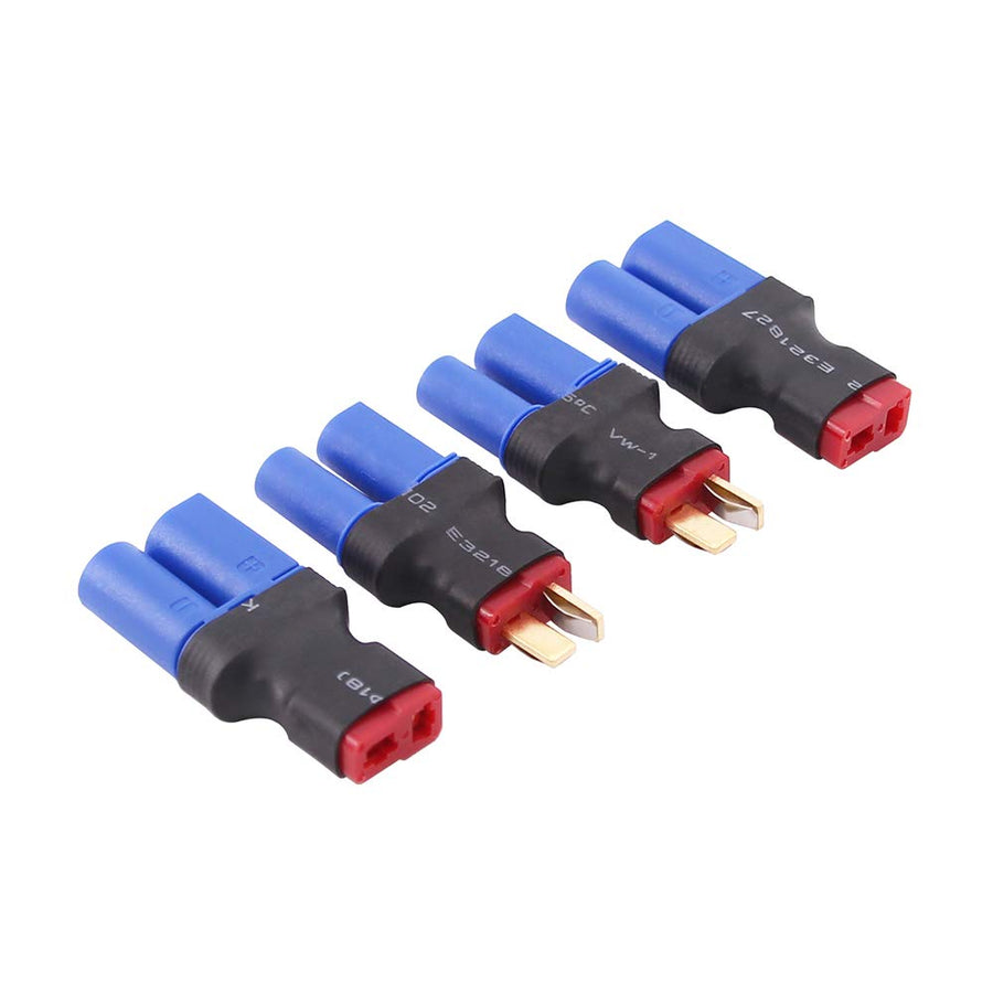 4pcs EC5 to T-Plug Style Male Female RC Connector Adapter(C82-4)