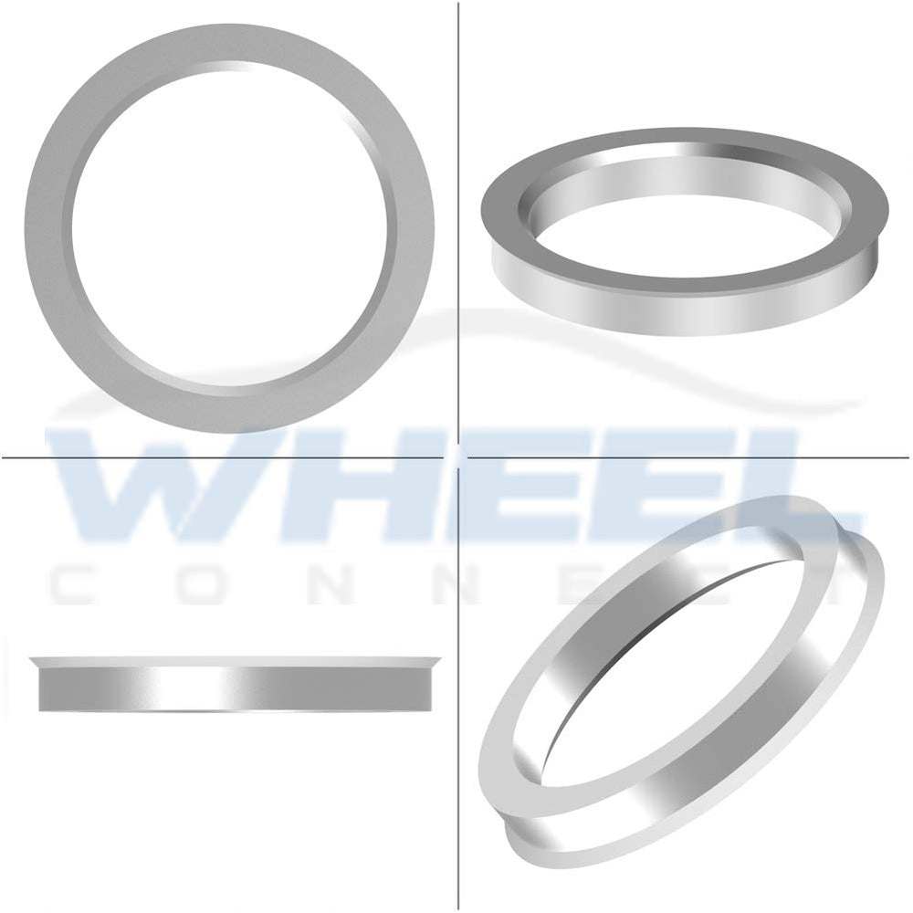 Hub Centric Rings, 66.6 to 57.1 Set of 4, Aluminium Alloy Hubrings 57.1 to 66.6, O.D:66.6mm I.D 57.1mm. A