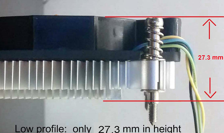 ® LGA-115x-mITX 1U Low-Profile Quiet 80mm Intel LGA 1150 1151 1155 1156 CPU Cooling Fan Mini ITX Micro ATX mITX PC i5 i7 Processor Cooler