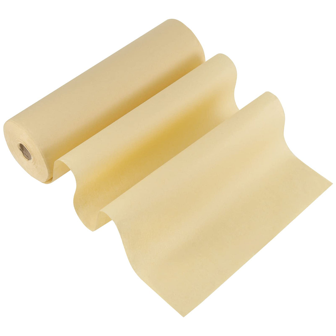 Chinese Japanese Calligraphy Paper Roll, Half Raw Ripe Sumi Paper Maobian Xuan Paper Without Grids, Bamboo Writing Paper Roll for Drawing Practice Size 328 feet x 13.7 inch