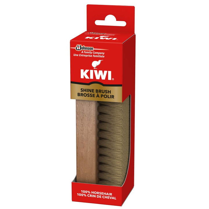 1-Pack : Kiwi 100% Horsehair Shine Brush