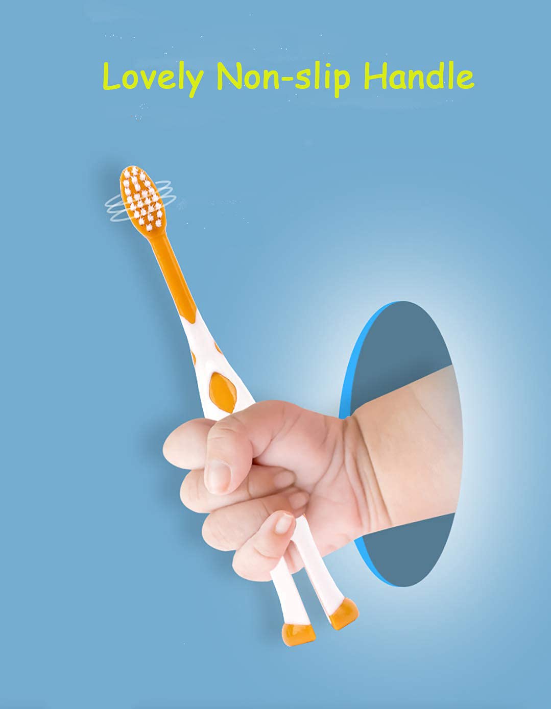 8 Packs Kids Toothbrush, Extra Soft Lovely Little Deer 