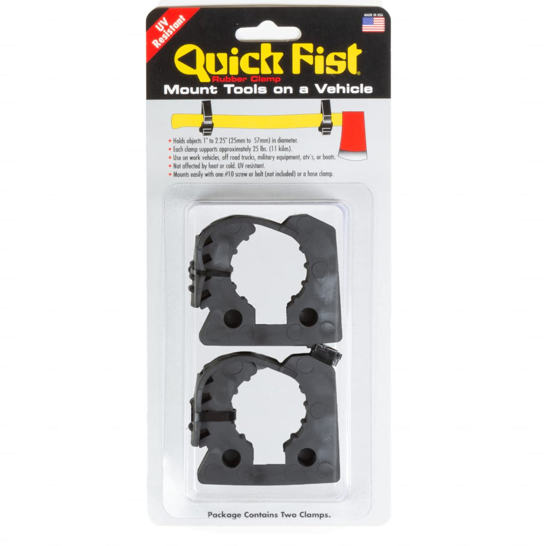 END OF ROAD Original Quick Fist Clamp for mounting tools &amp; equipment 1 - 2-1/4 diameter, 2 Count (Pack of 1) - 0010