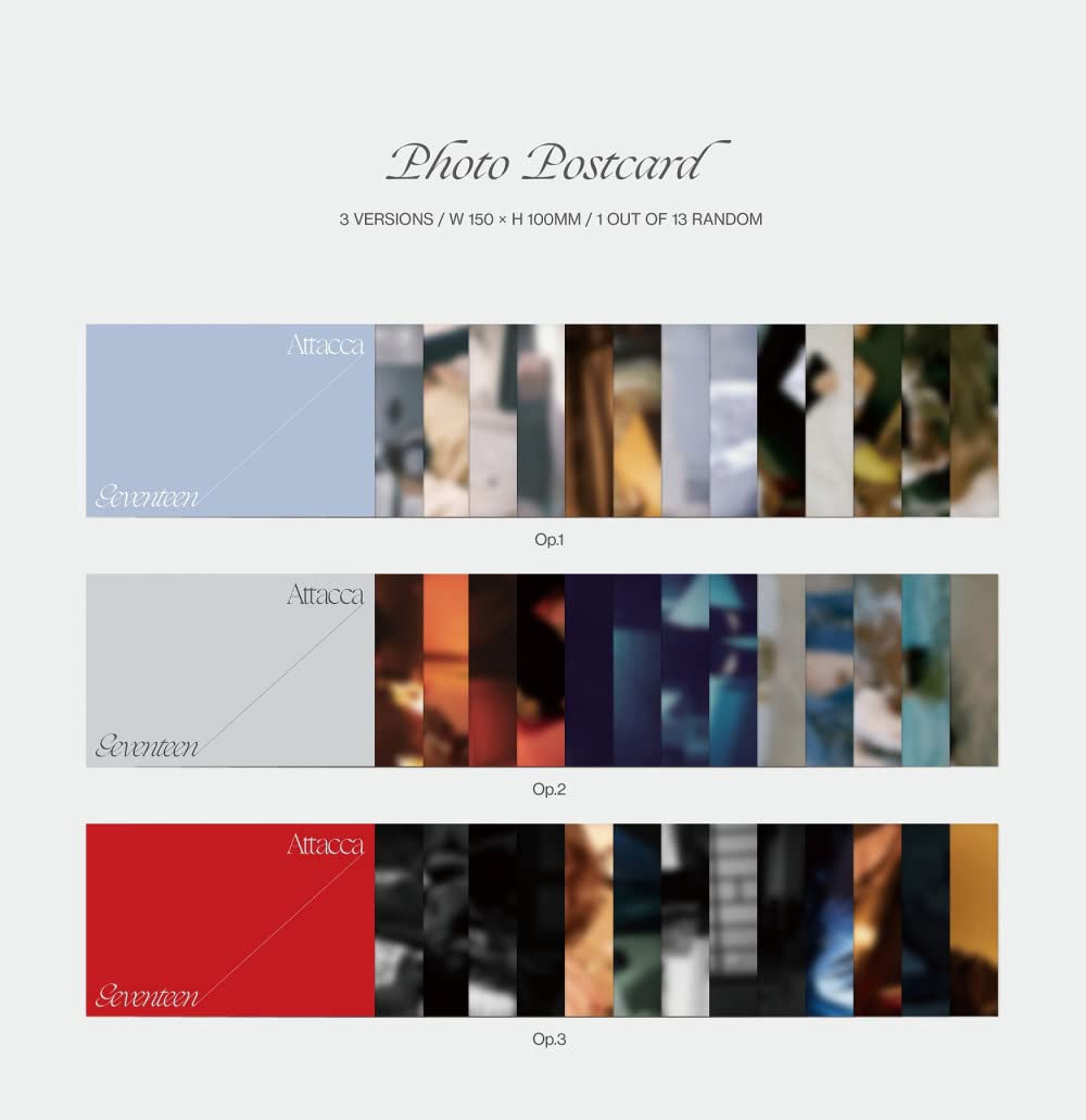 SEVENTEEN - Attacca (9th Mini Album) Album+Folded Poster+Extra Photocards Set (Random ver.)