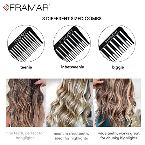 Framar Dreamweaver Highlight Comb Set – Combs for Hair 