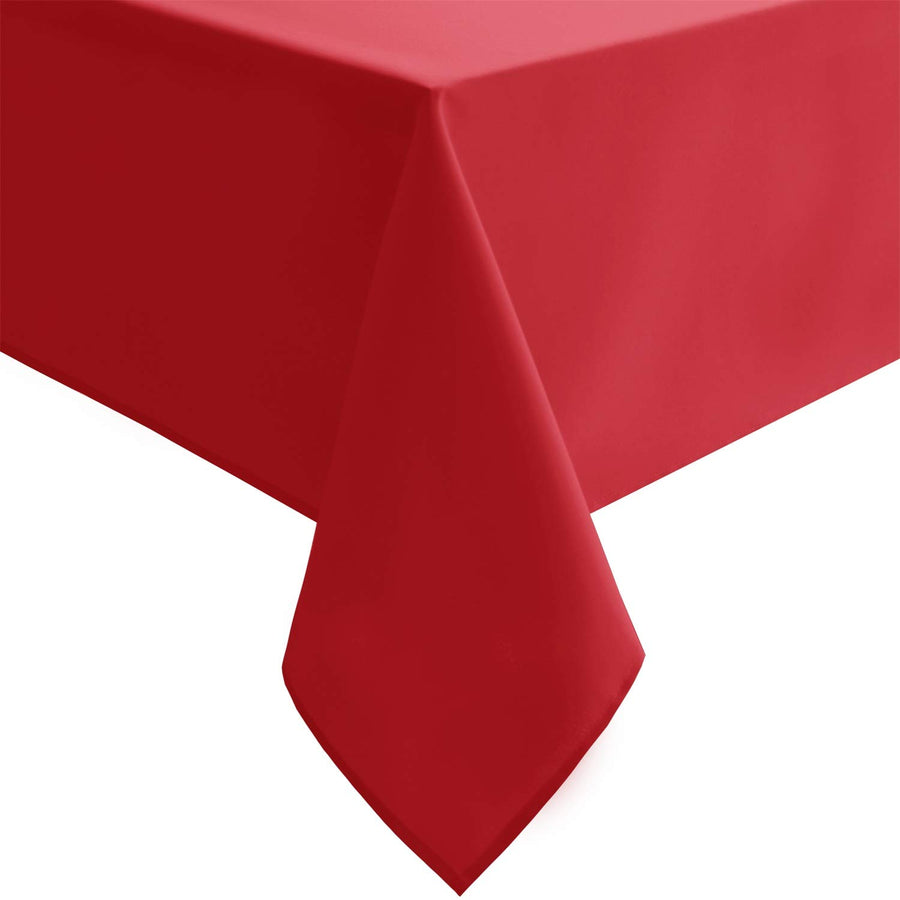 Hiasan Red Tablecloth Rectangle - Wrinkle Resistant and