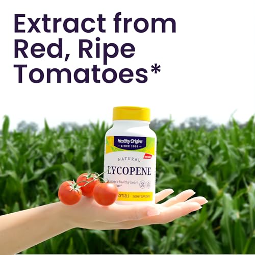 Lycopene 15 mg (Natural, Non-GMO, Gluten Free, Skin Support, Prostate Support), 60 Softgels