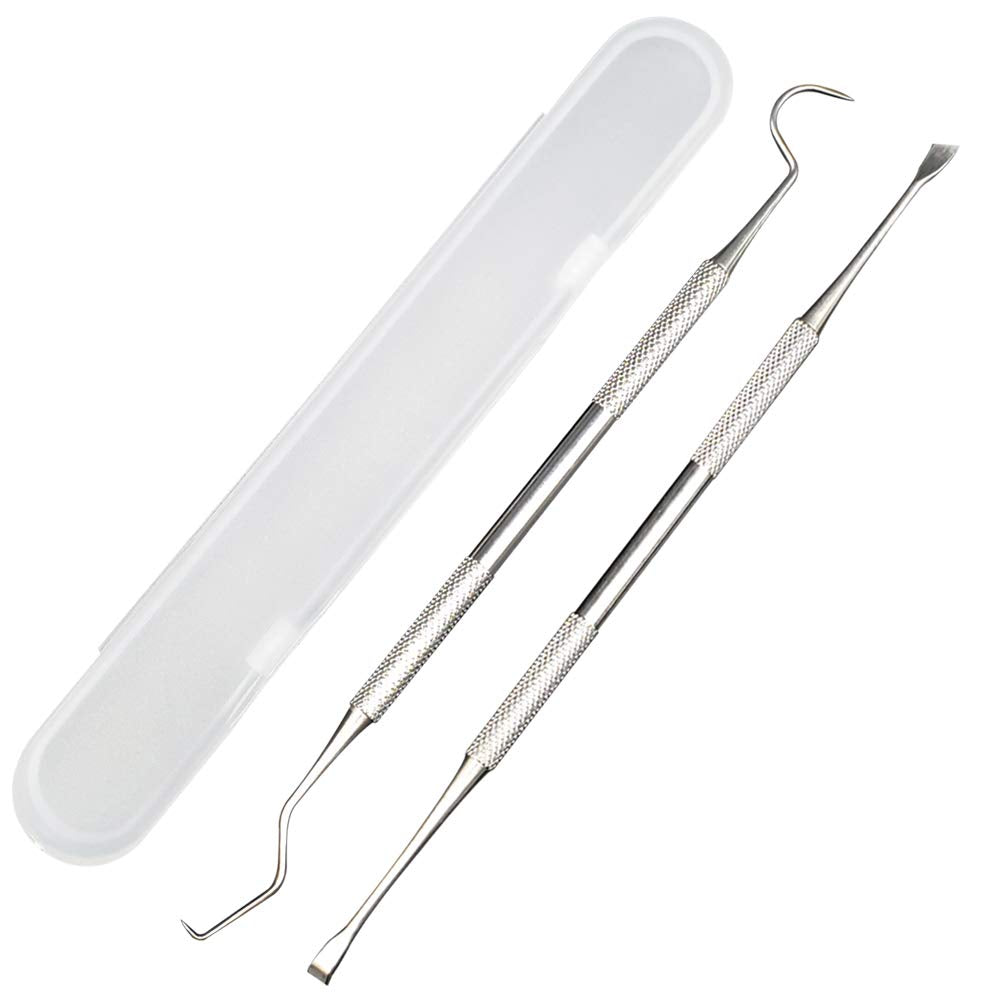 Professional Dental Tools, Langsum Stainless Steel Teeth Cleaning Tools for Dentist, Personal Using, Pets, Dental Hygiene Kit with Dental Scaler Pick, Tooth Tartar Scraper Remover and Storage Box