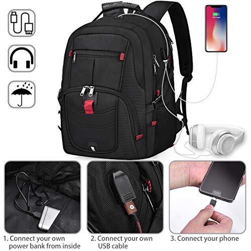 NUBILY Laptop Backpack 17 Inch Waterproof Extra Large T