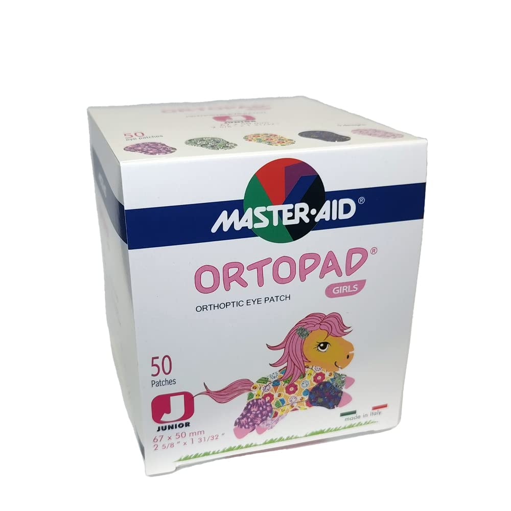 ® Bamboo Girls Eye Patches, 50/Box (Junior Size, 0-2 yrs) Ice Cream Pack