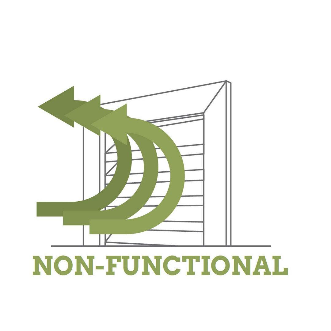 24W x 24H x 1 1/8P, Round Gable Vent with Keystones, Non-Functional