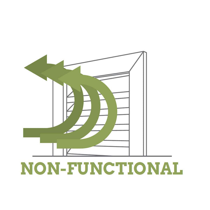 24W x 24H x 1 1/8P, Round Gable Vent with Keystones, Non-Functional