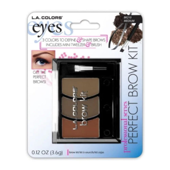 LA COLOR Perfect Brow Kit, Medium, Multicolour, 3.6 g