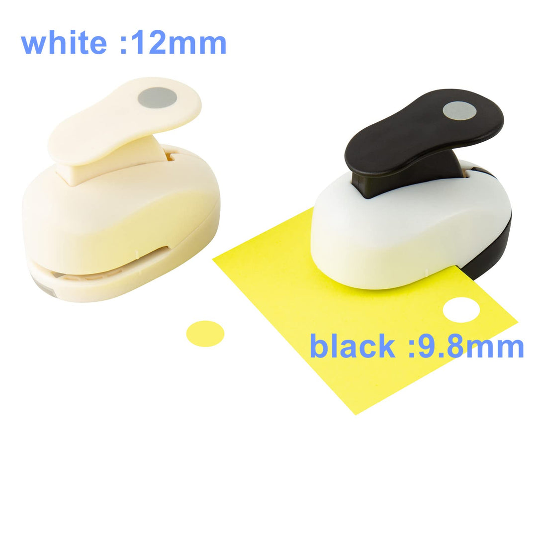 3PCS Circle Punch Hole Puncher (0.118inch+0.236inch+0.354inch) Circle Cutter Whole Puncher Paper Punch for Crafts Tiny Circle Punch Happy Planner 1/8 inch(3mm), 1/4 inch (6mm),0.354inch (9mm )