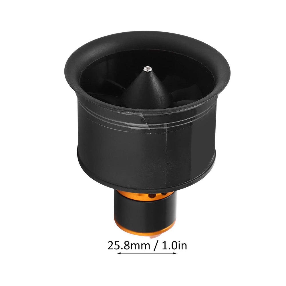 Ducted Fan with Motor, 50mm EDF 12 Blades Ducted Fan with QF2611-4600KV 3-4S Brushless Motor for RC Airplane(CCW)